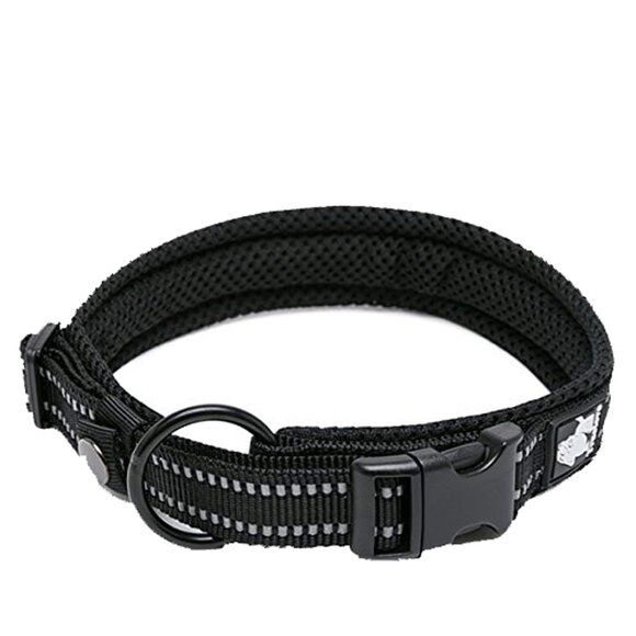 Truelove Dog Collar Reflective Premium Duraflex Buckle,High Grade Nylon Webbing - Picture 1 of 4